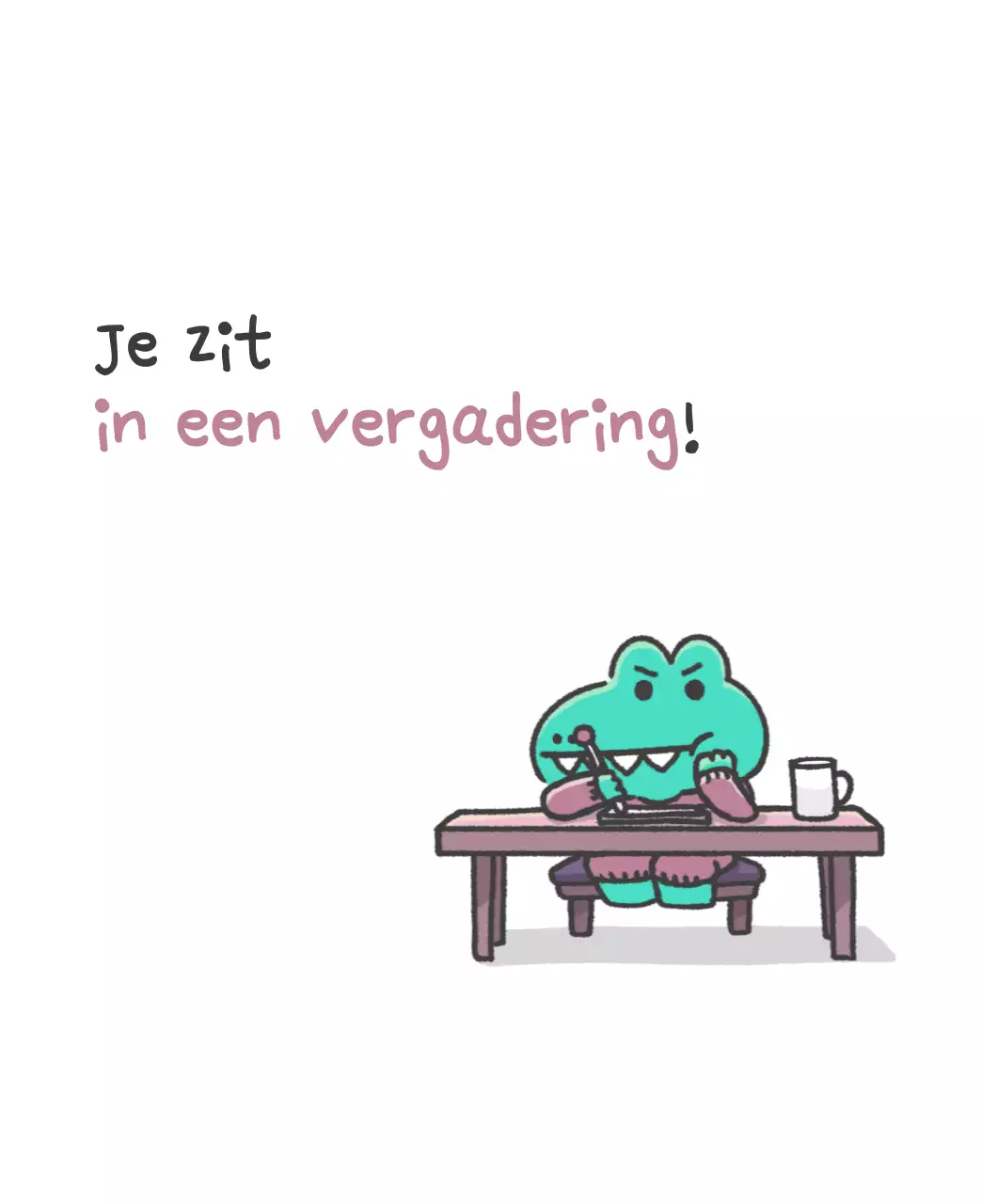 Een kalender met een schattig Ago-illustratieconcept