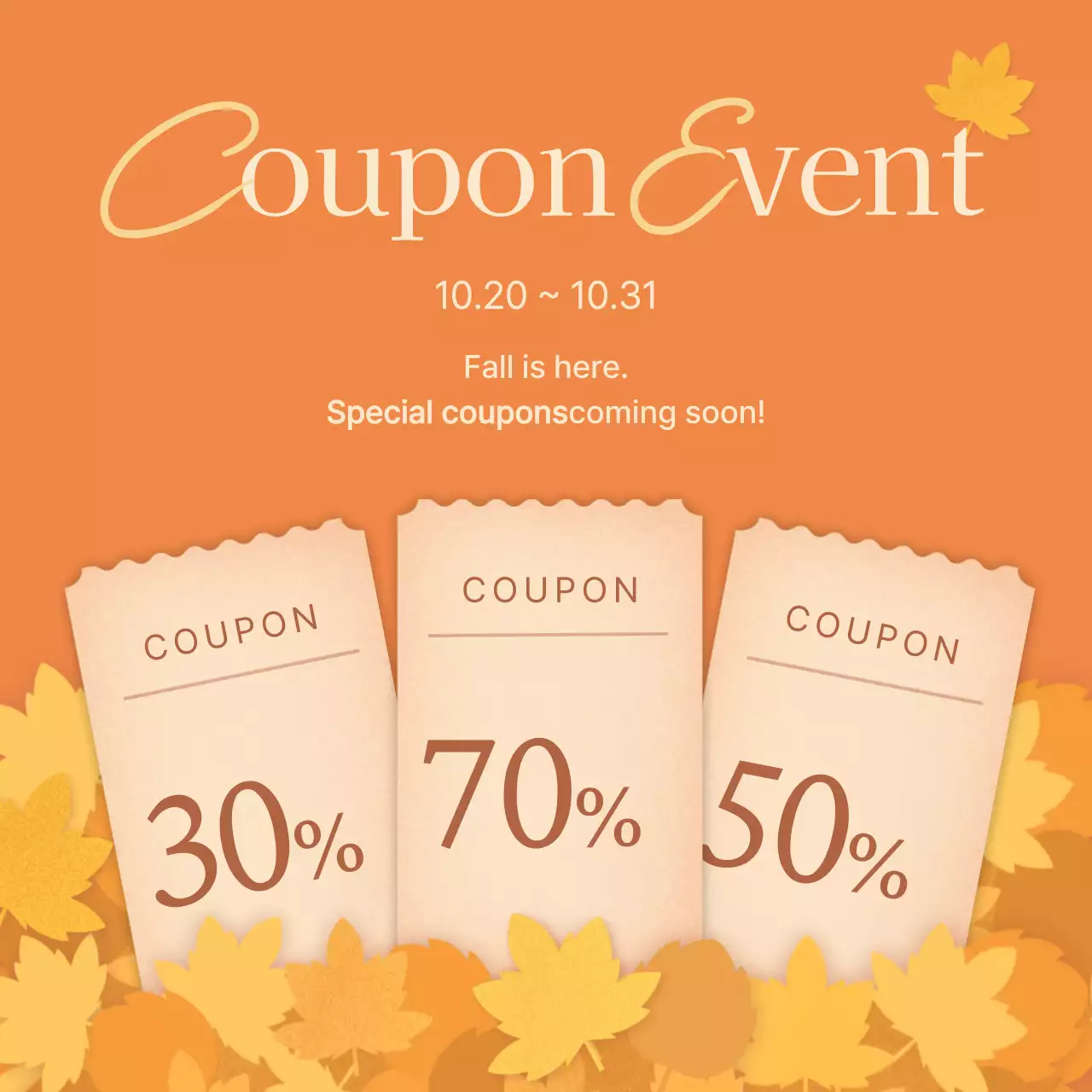 Bài đăng trên mạng xã hội về chương trình khuyến mãi phiếu giảm giá Orange Classic