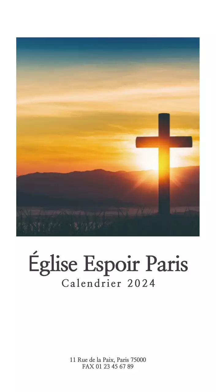 Calligraphie simple Promotion de l'église biblique