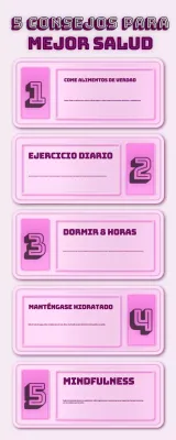 guía rosa de hábitos básicos de salud