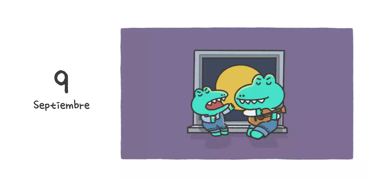 Un calendario con un bonito concepto de ilustración de Ago