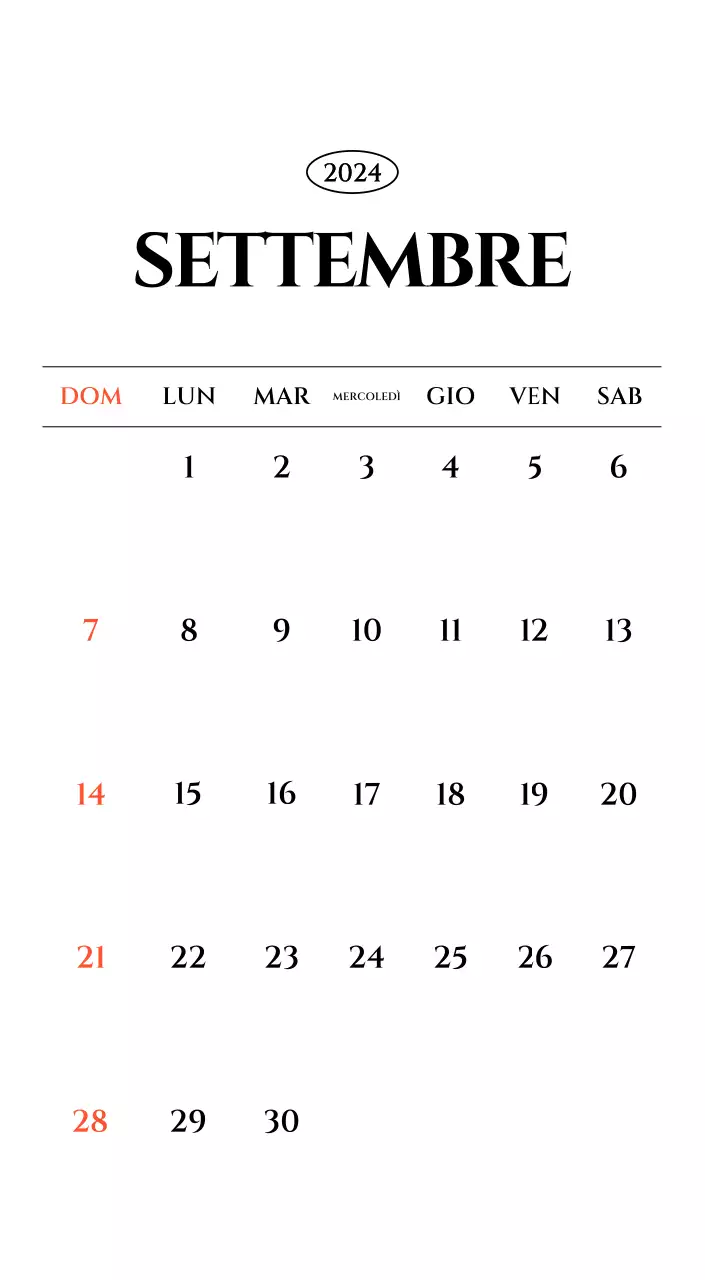 Calendario semplice con concetto di fotografia di viaggio emozionale in bianco e nero