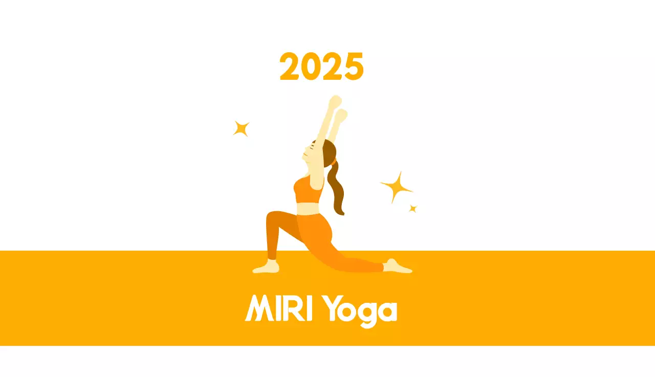 Orange Minimalistischer Yoga-Aktionskalender