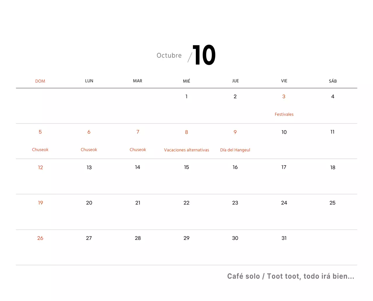 Un café sentimental blanco y marrón