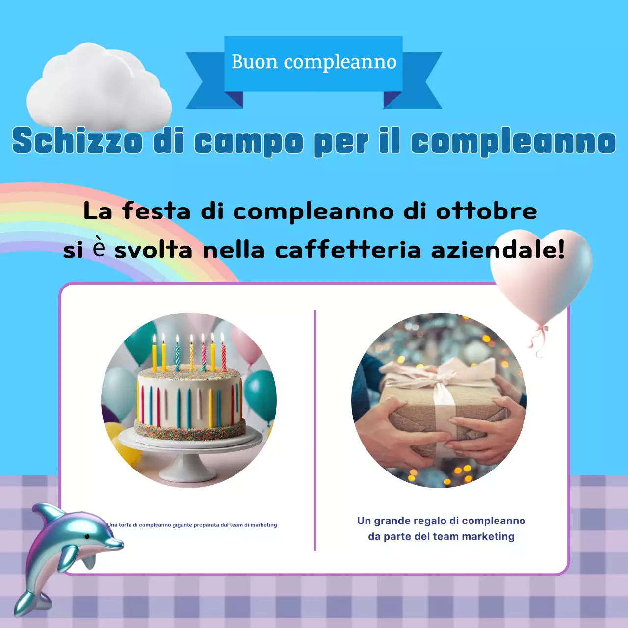 Un compleanno in azzurro