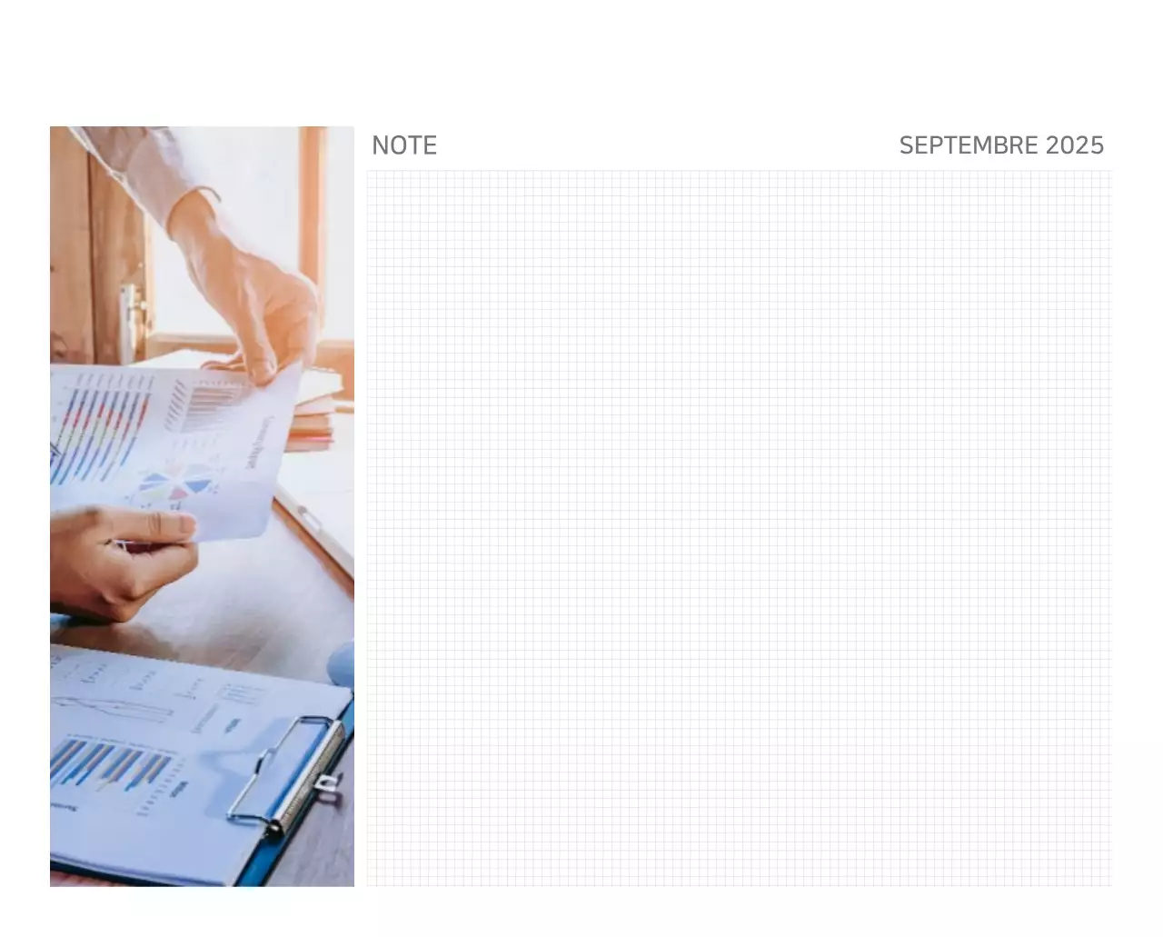 Calendrier moderne bleu Calendrier