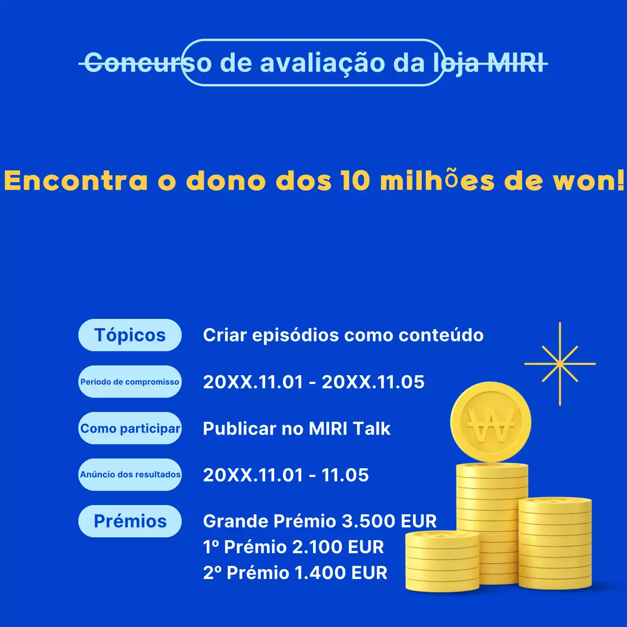 Evento do concurso Blue Neat