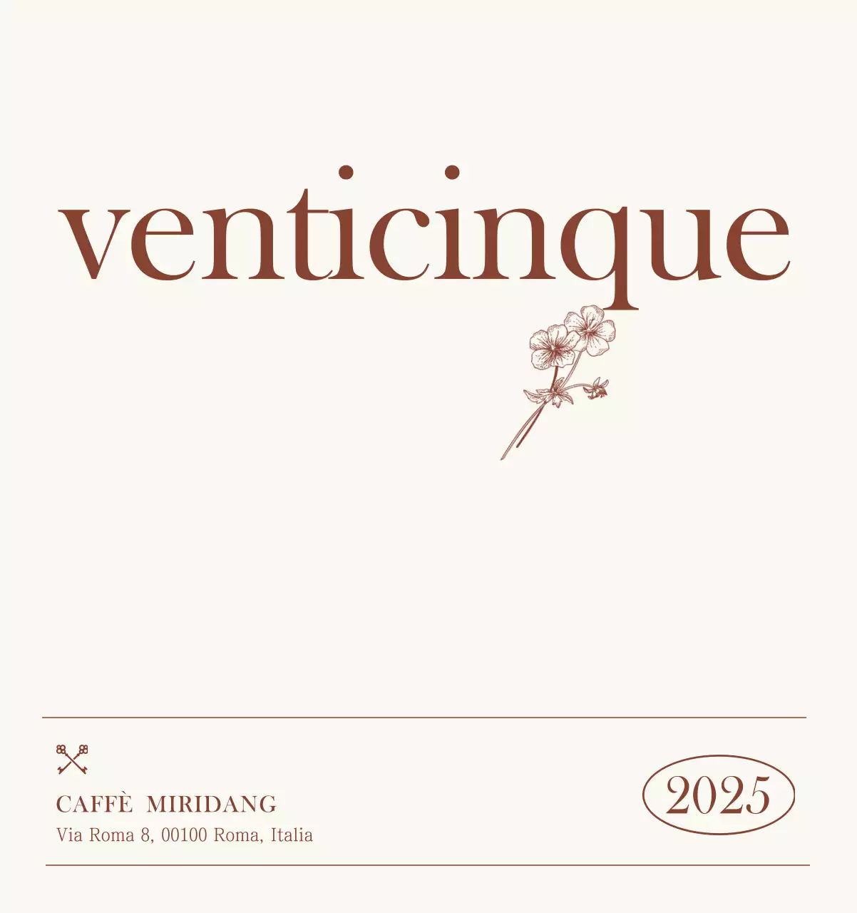 Promuovere il caffè vintage beige