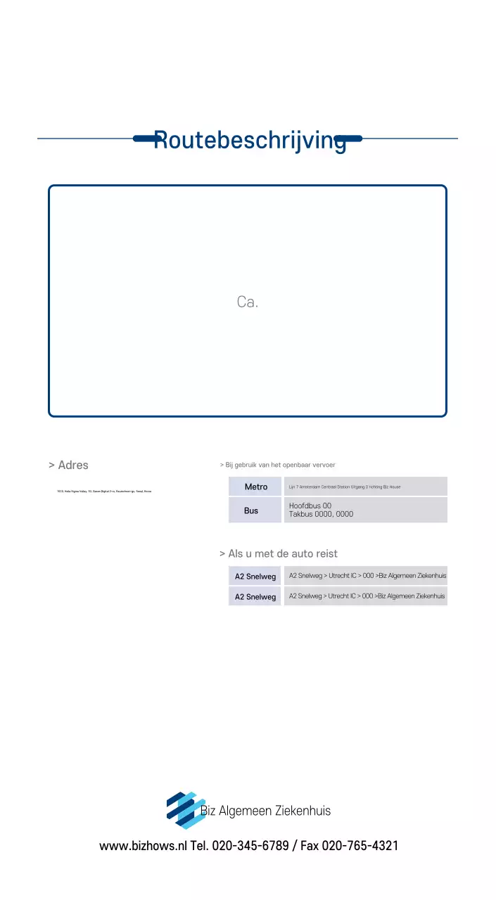 Navy Witte Eenvoudige Ziekenhuis Promotiekalender