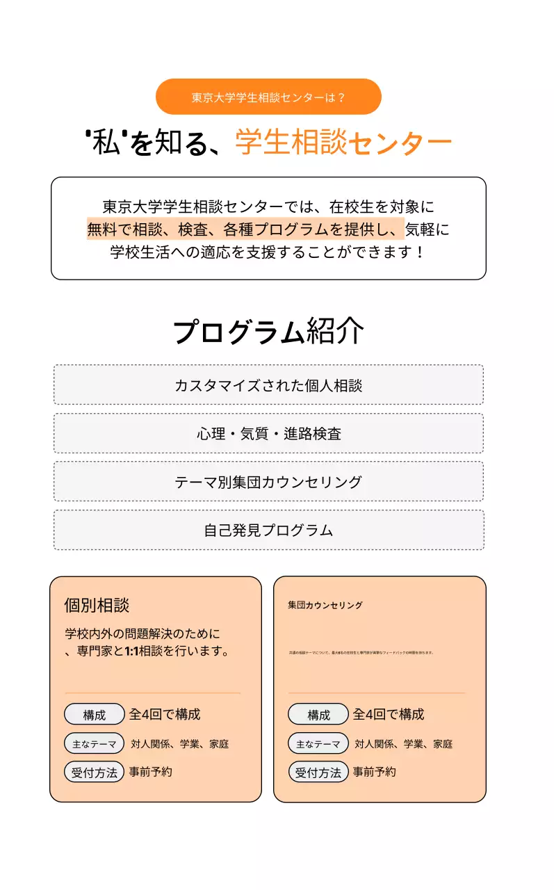 オレンジシンプル大学生活案内