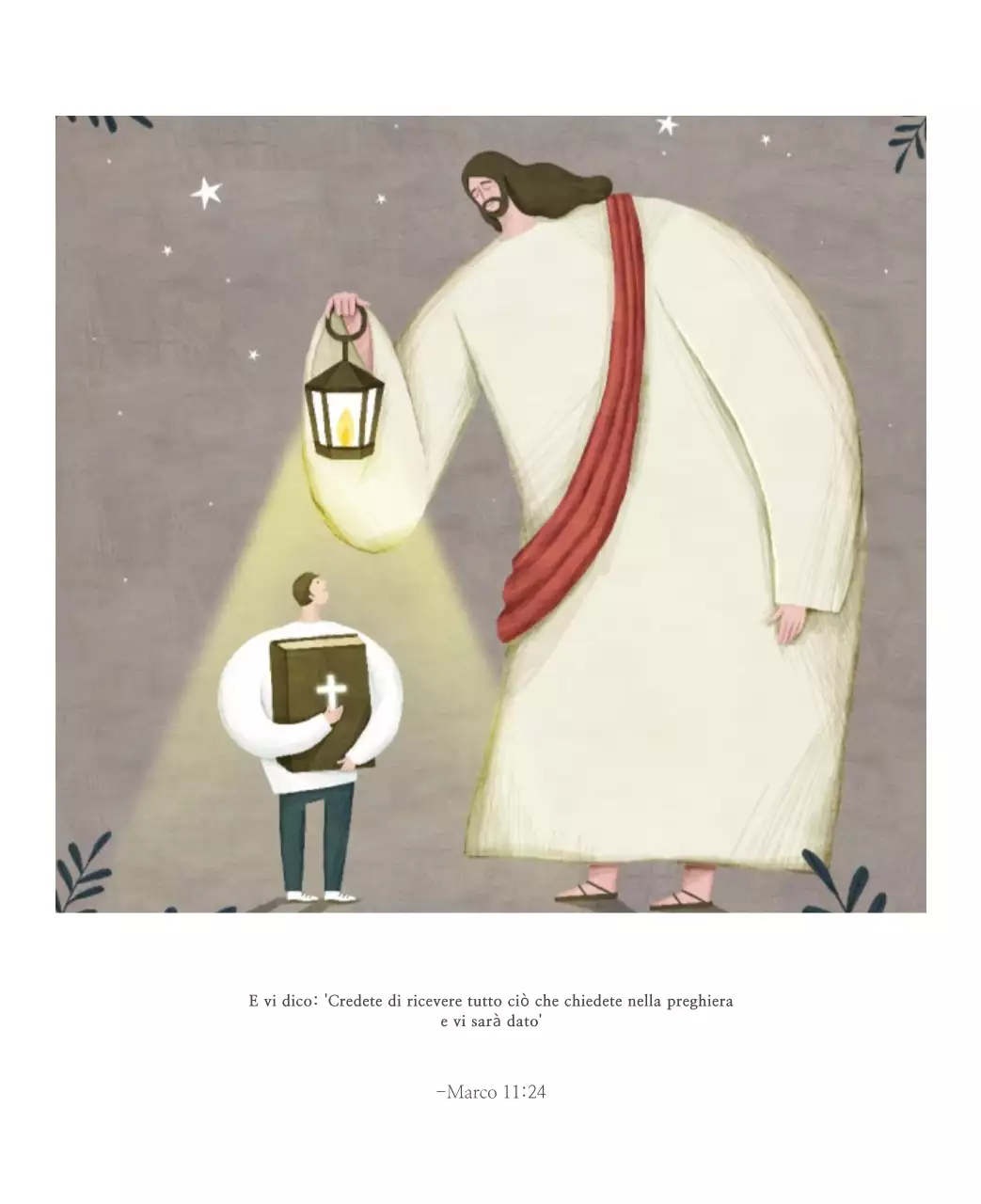 Chiesa illustrazione pulita pastello