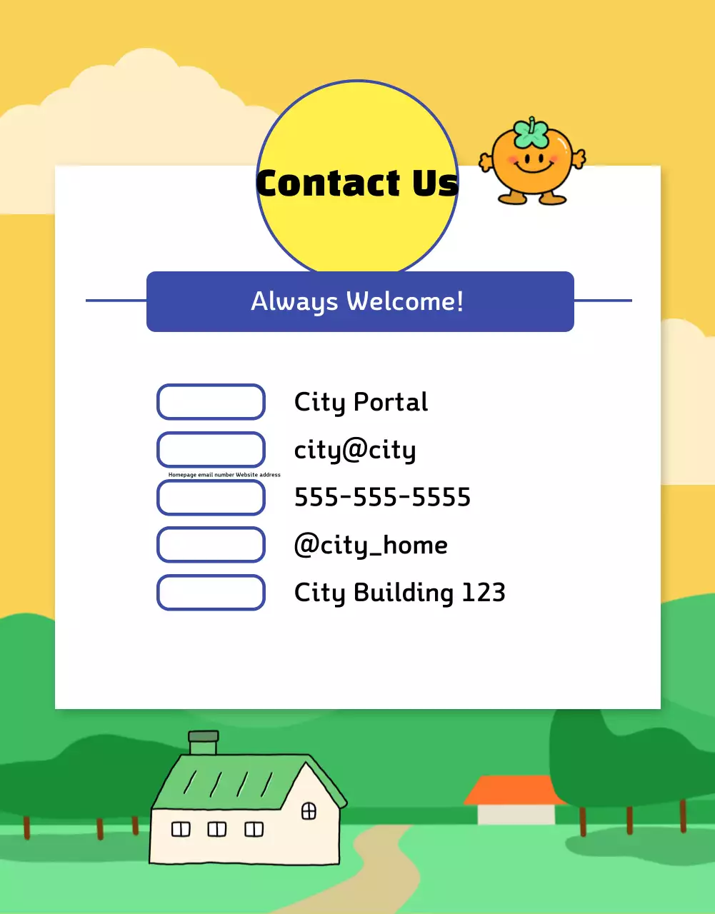 Blue Minimal Forest Invitation Poster