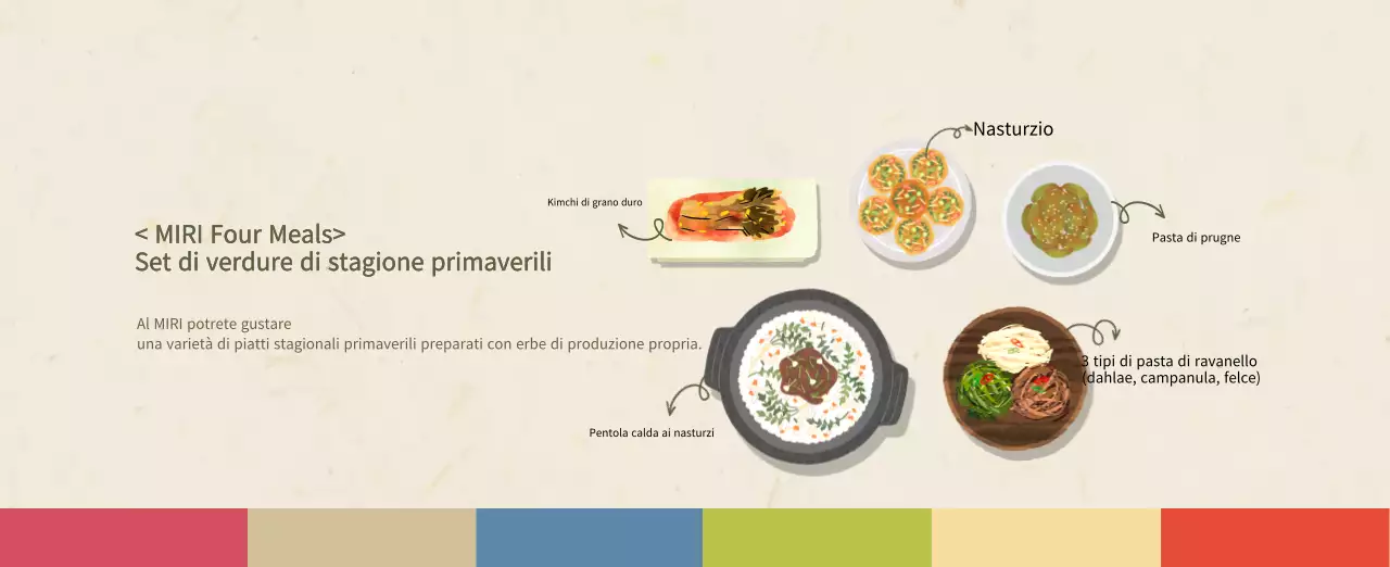 Calendario alimentare tradizionale beige