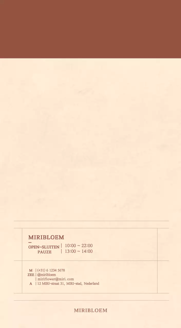 Een sentimentele bloemenkalender in lichtbruin en bruin wollen papierconcept