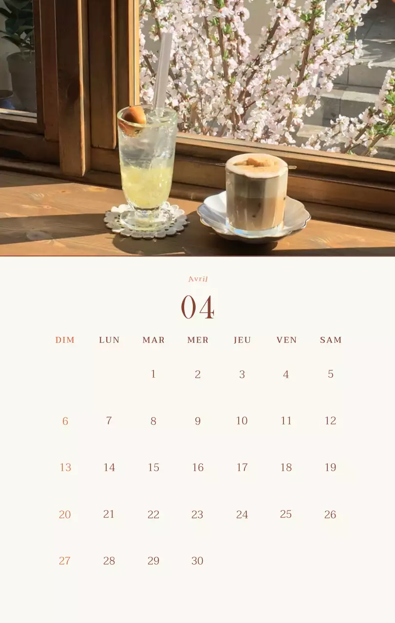 Promouvoir Beige Vintage Cafe