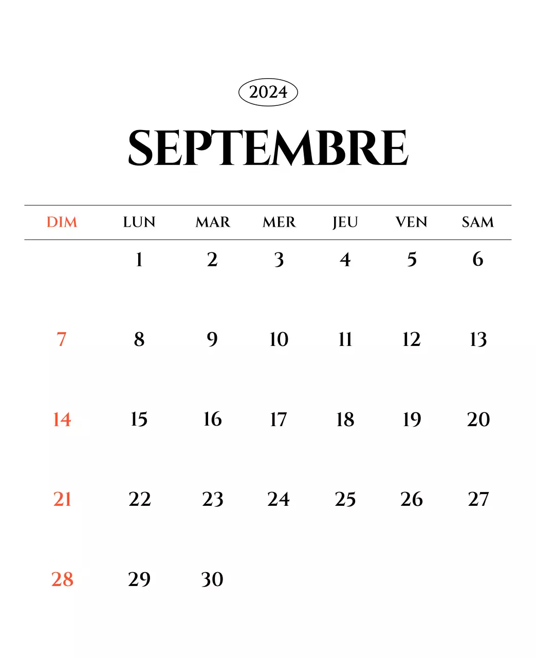 Calendrier simple avec un concept de photographie de voyage émotionnel en noir et blanc