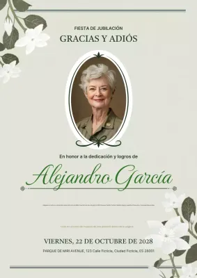 salvia elegante invitacion jubilacion