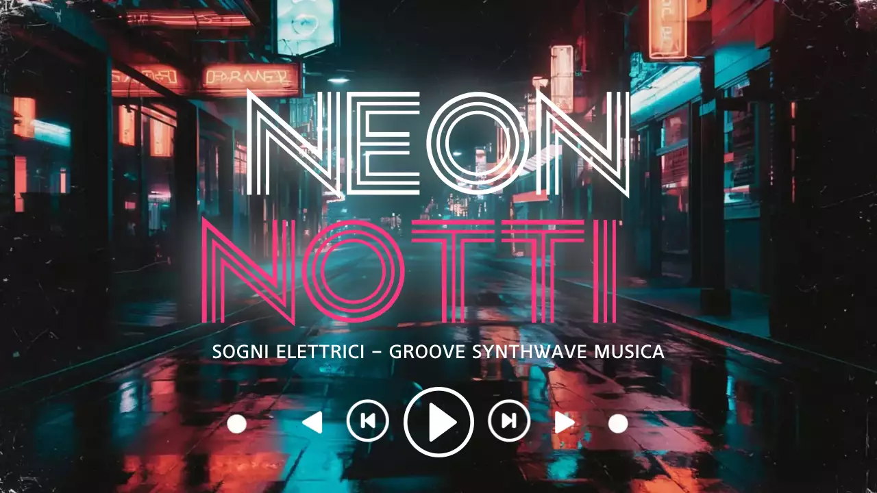 playlist di musica retrò al neon