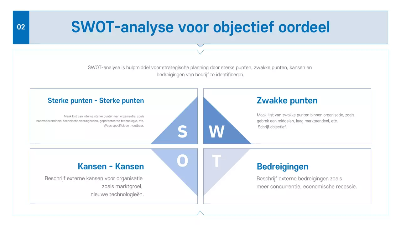 Blue Modern Zakelijke Prospectus