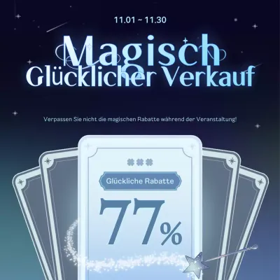 Werben Sie für ein Black and Blue Fantasy Coupon Event