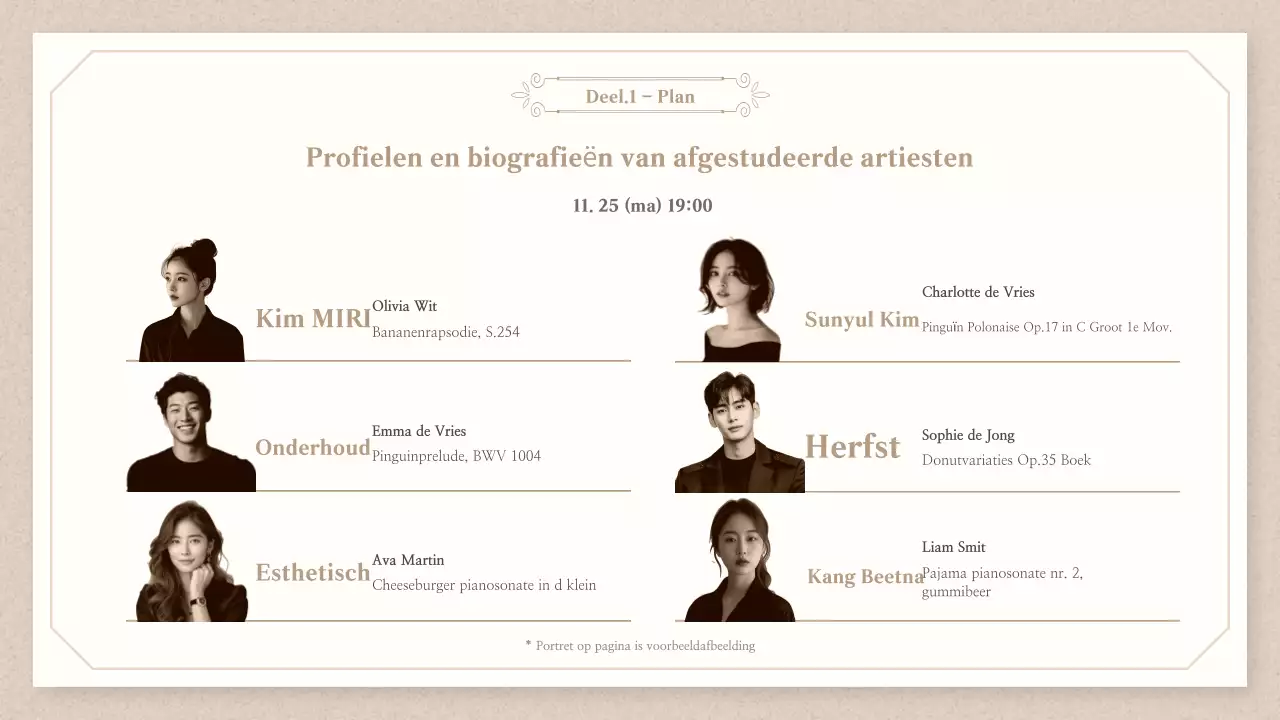 Concertgids Beige Klassiek