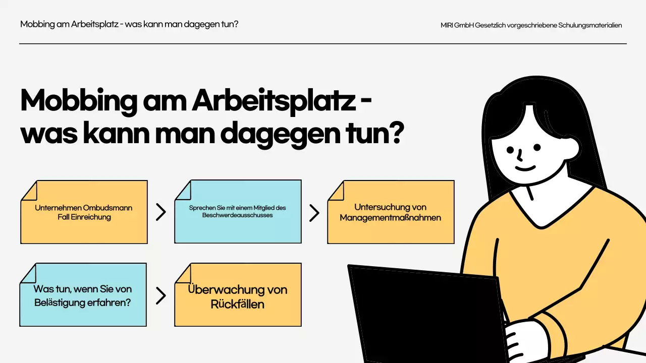 Schulung zur Prävention von Belästigung am Arbeitsplatz Gesetzlich vorgeschriebene Schulungen