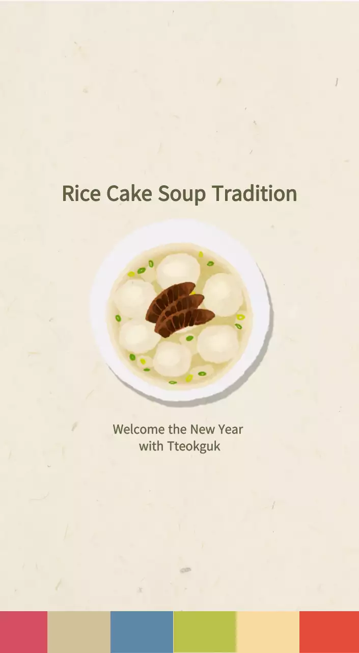 Beige Traditional Food Calendar