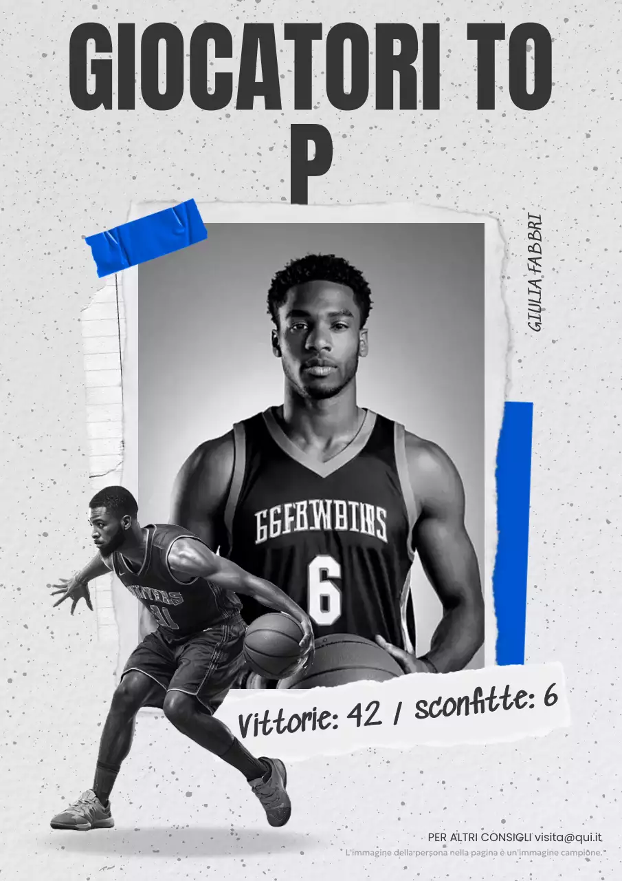 annuncio basket moderno grigio