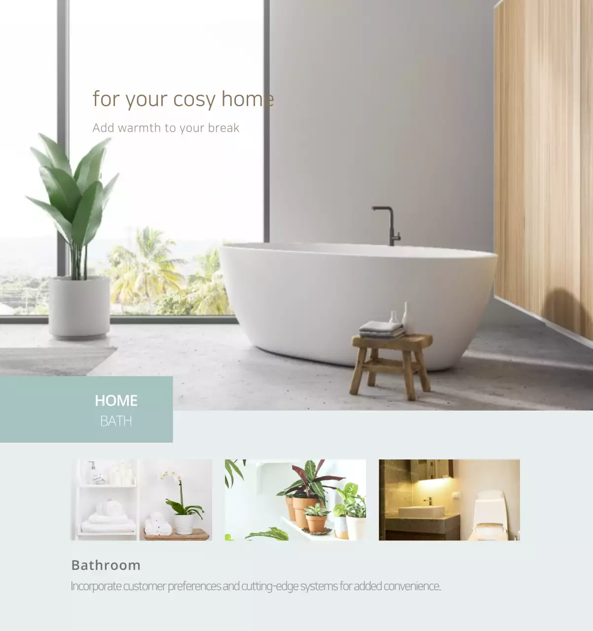 Kalender interior minimalis berwarna krem