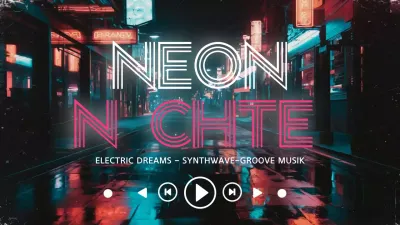 Neon-Retro-Musik-Playlist