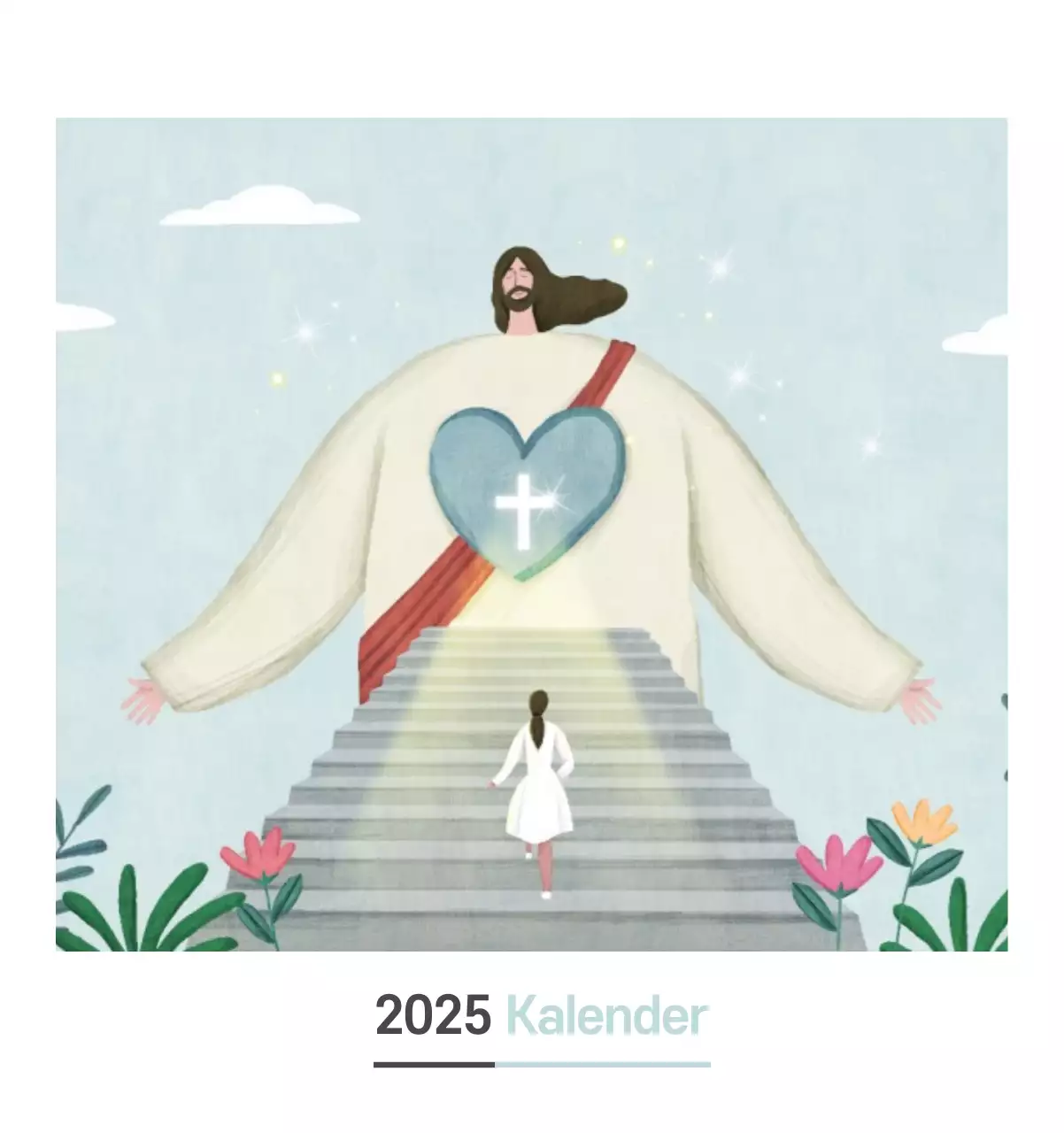 Pastell saubere Illustration Kirche