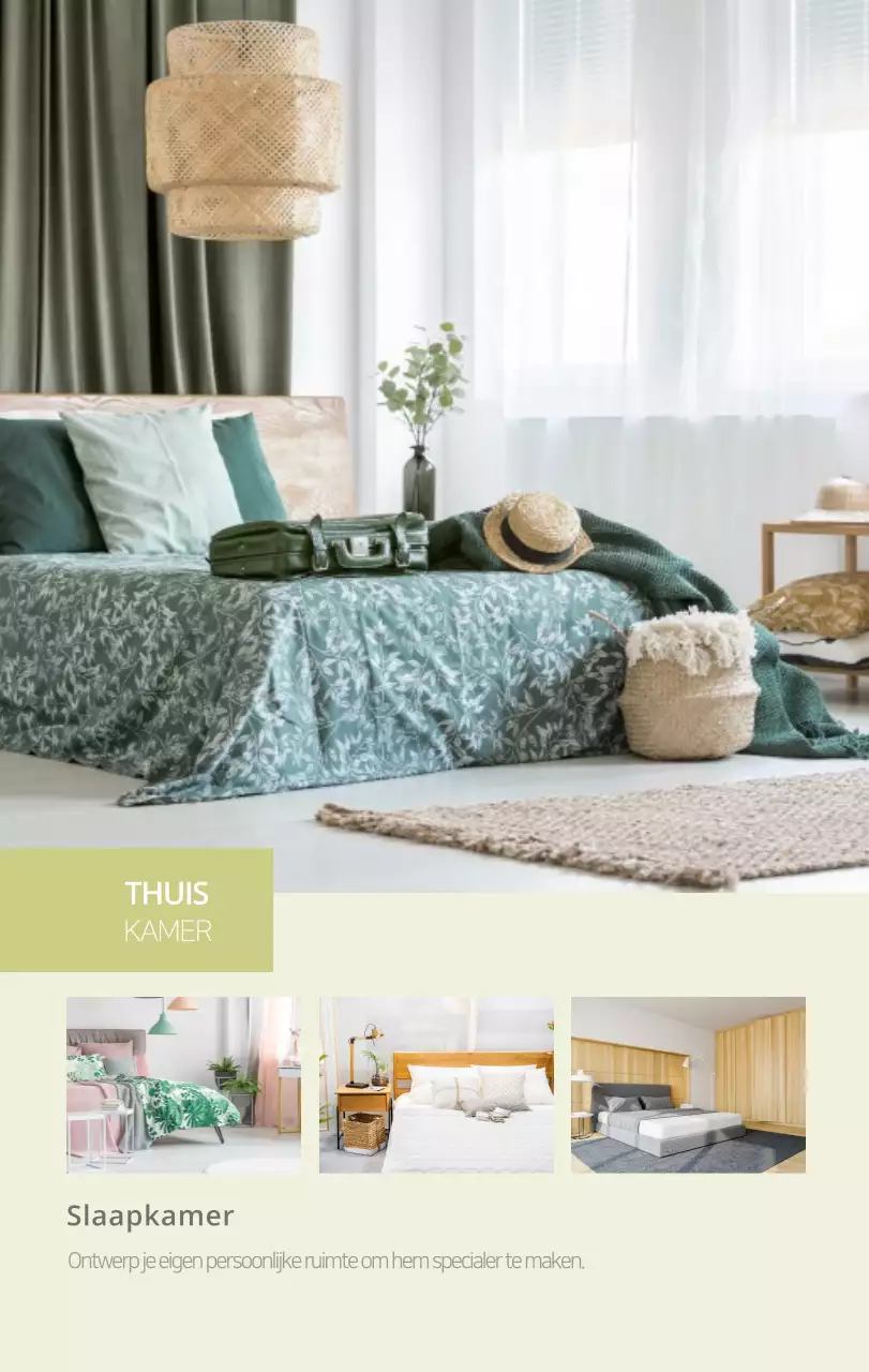 Beige minimalistische interieurkalender