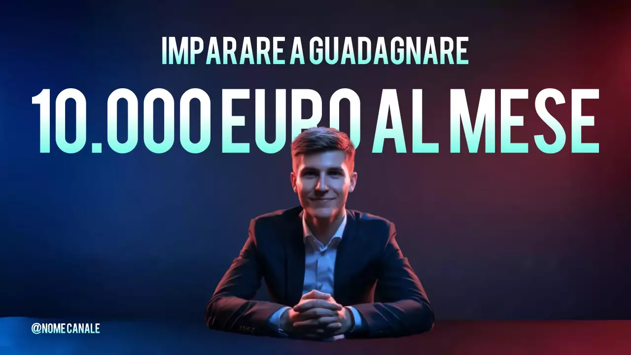 promozione finanza moderna blu