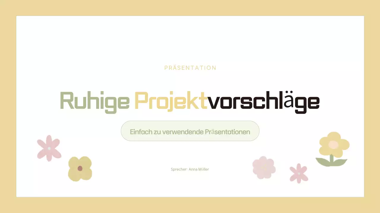 Planung eines beigen und einfachen Projektvorschlags