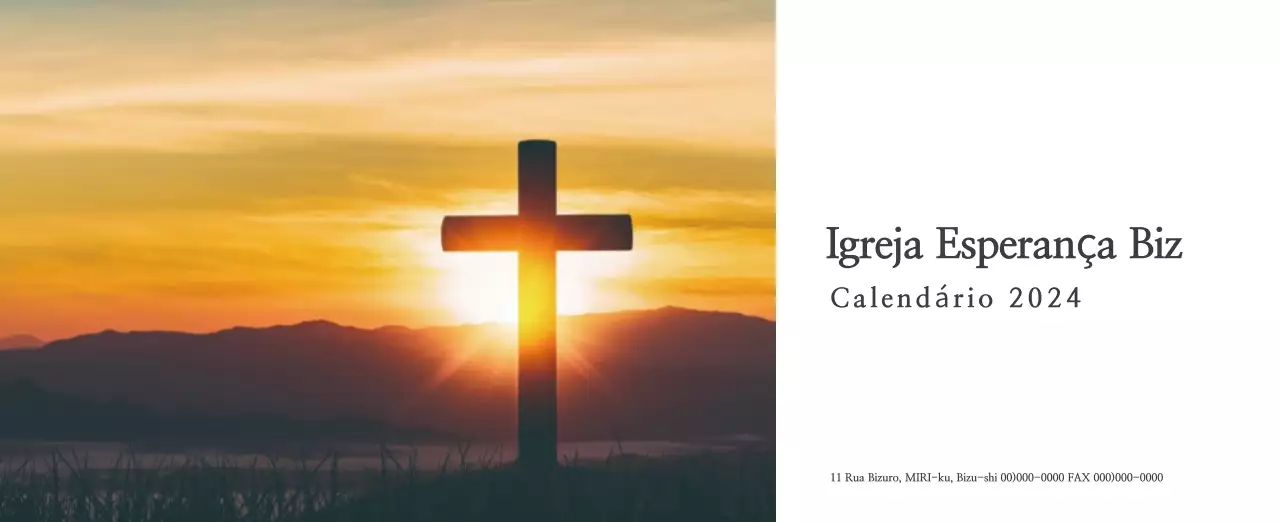 Caligrafia simples Promoção da igreja bíblica