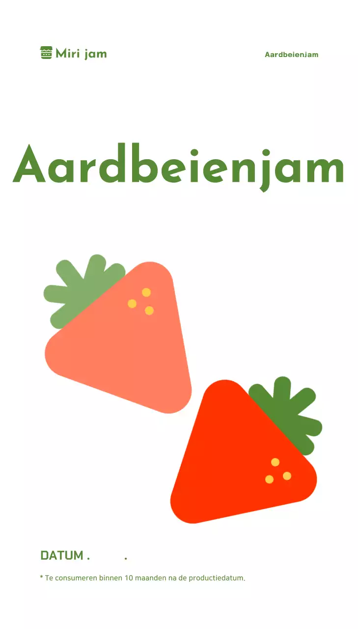 Blauw Eenvoudig Voedselpakket Hangtag