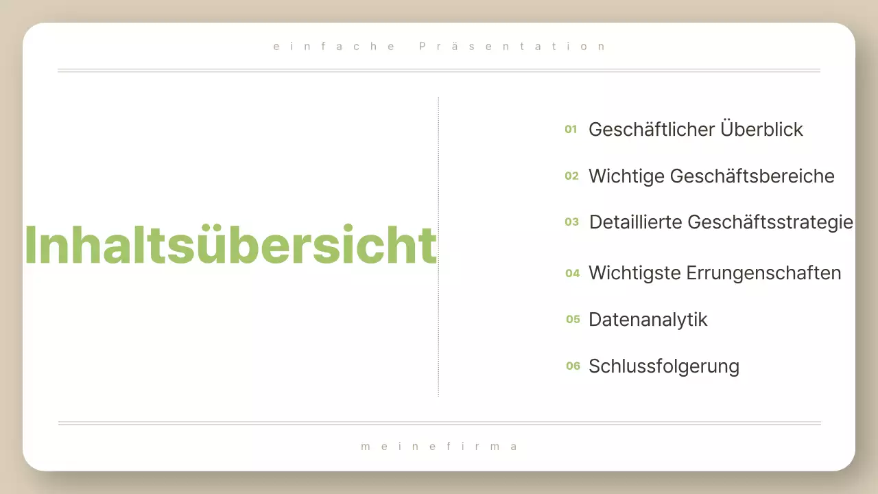 Beige clean report Beschreibung