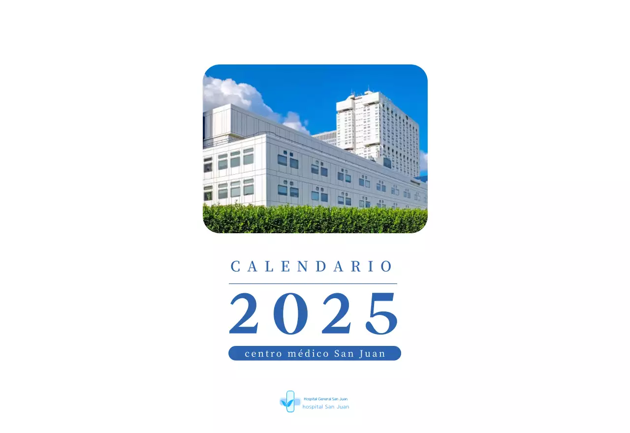 Calendario del Hospital Moderno Azul