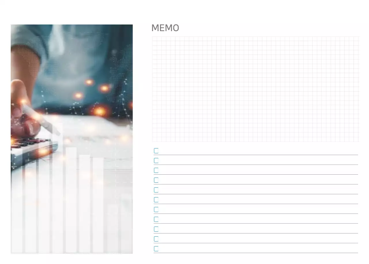 Calendario minimalista azul Promociones de empresa