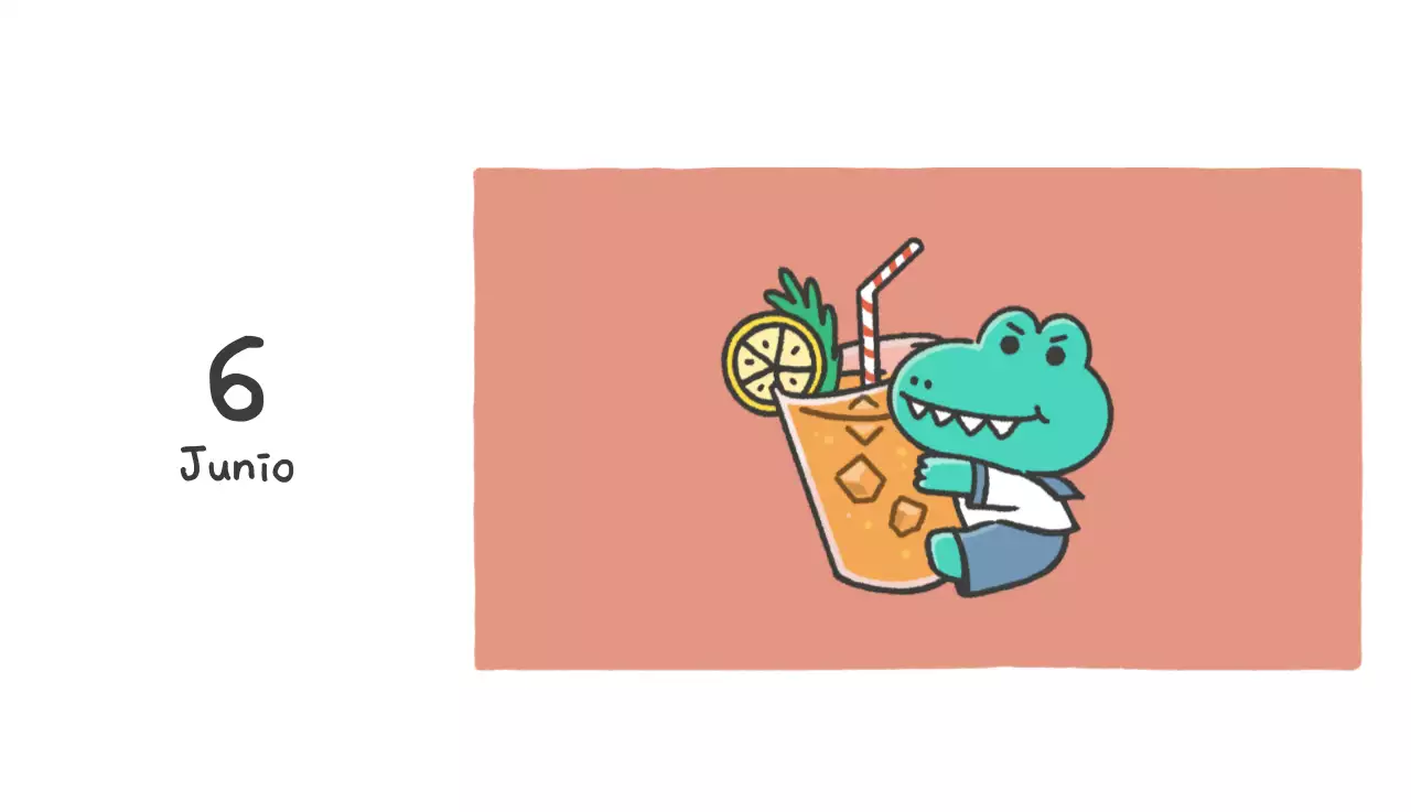 Un calendario con un bonito concepto de ilustración de Ago