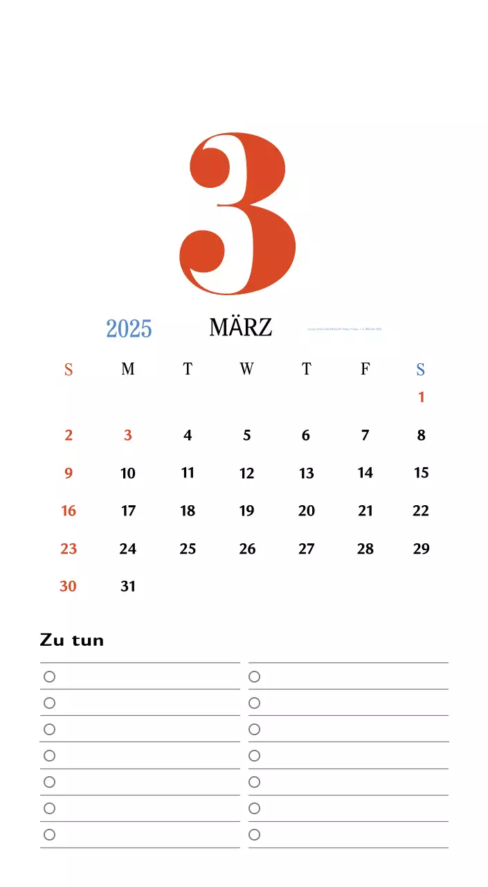 Retro-Konzept Erinnerungskalender in rot