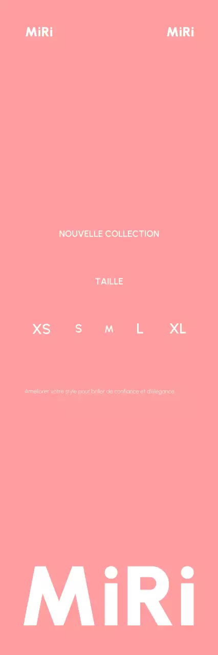 Annonce de mode minimaliste rose