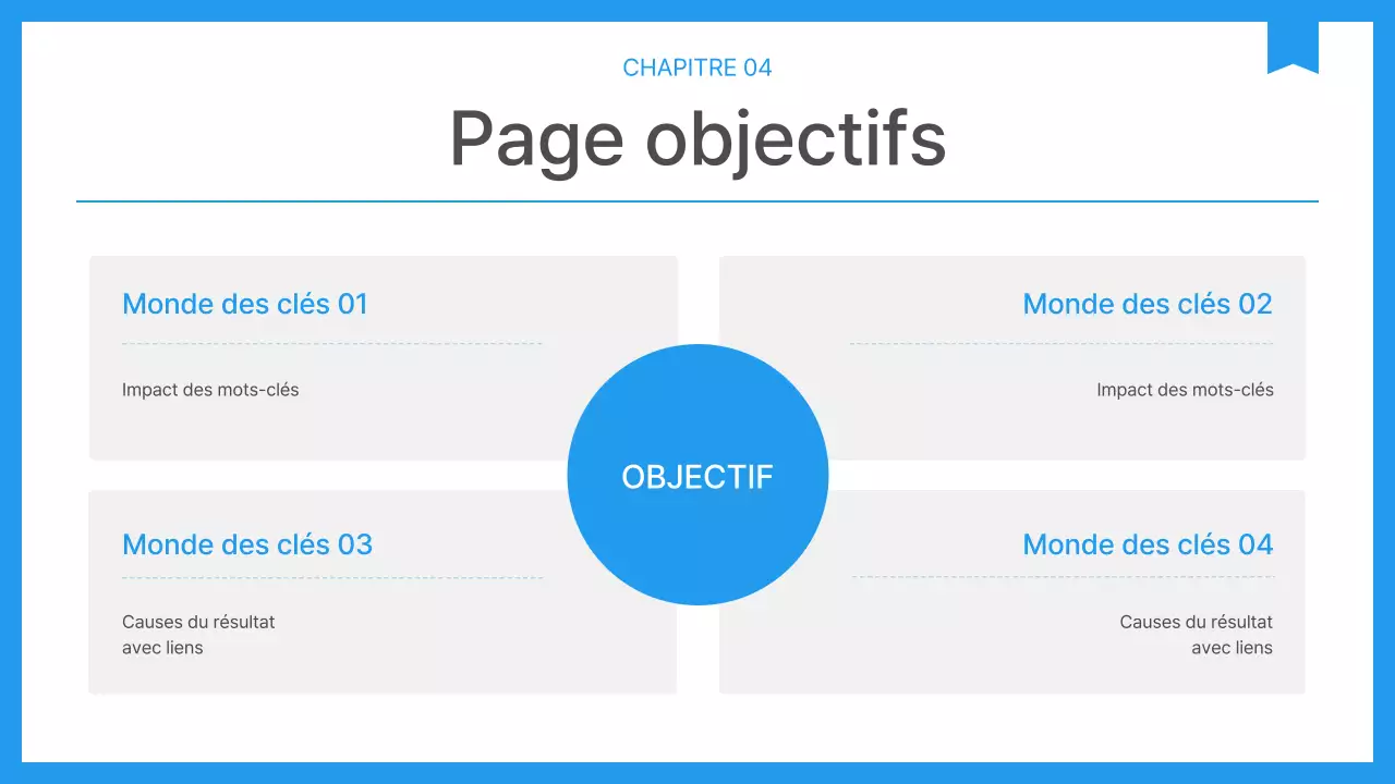 Rapport d'entreprise simple en bleu et blanc