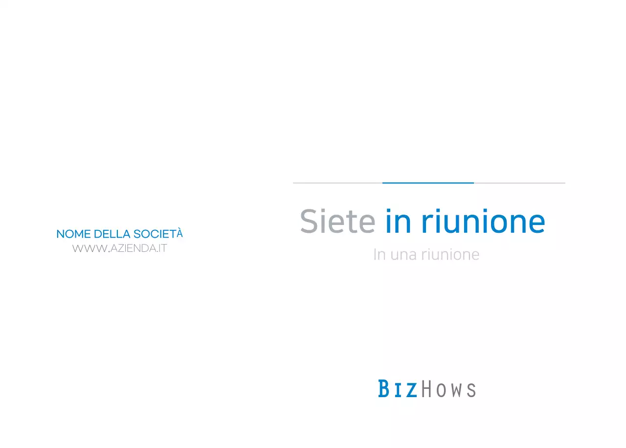 Calendario blu minimalista Promozioni aziendali