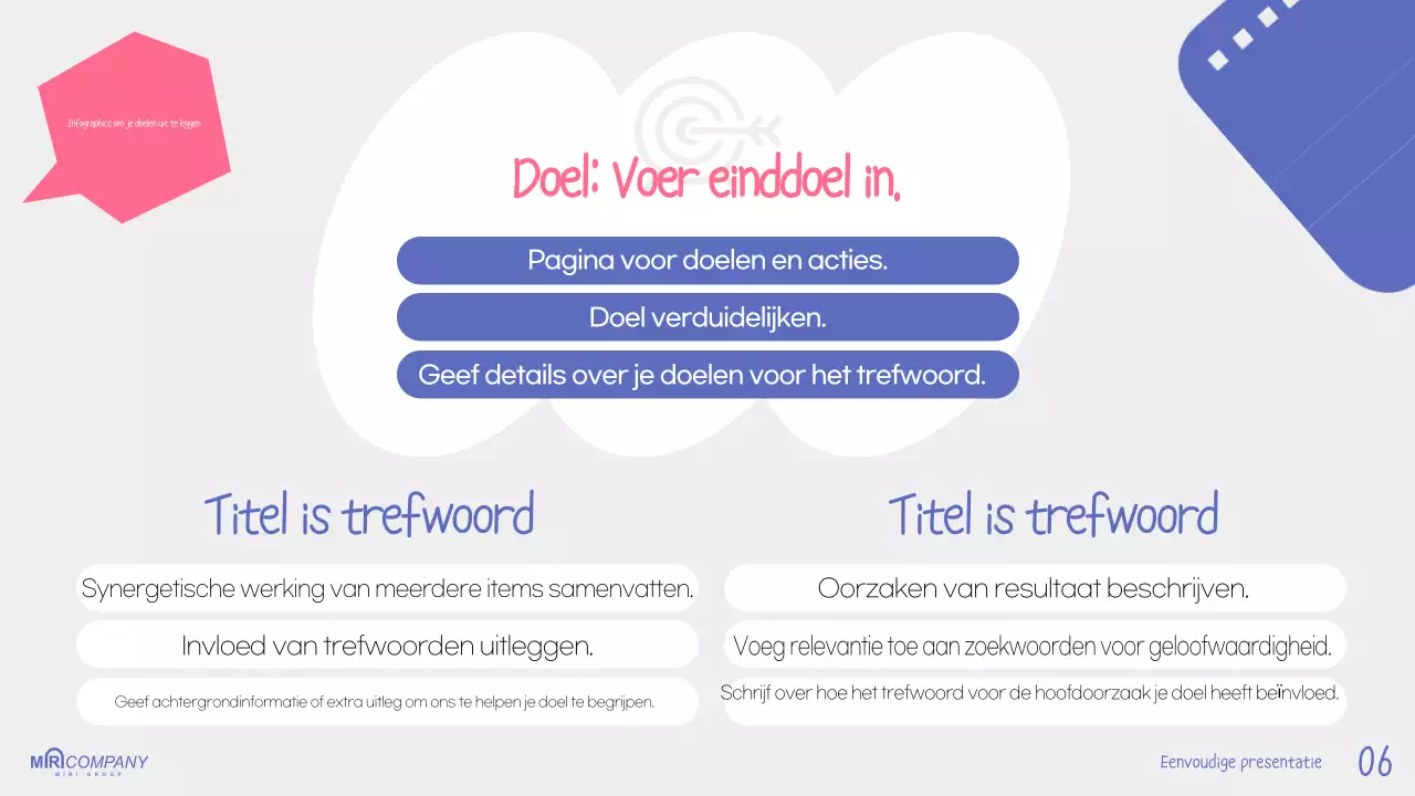 Gids voor Eenvoudige Blauwe Presentatie