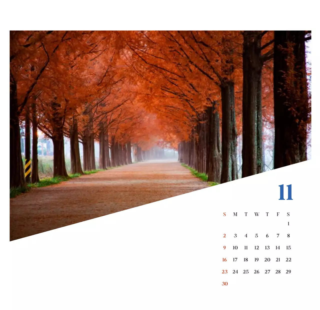 Calendrier hospitalier moderne bleu