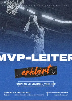 blau modern basketball ankündigung