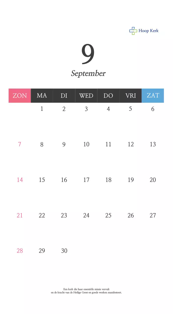 Eenvoudige kalligrafie Bijbel Kerk Promotie