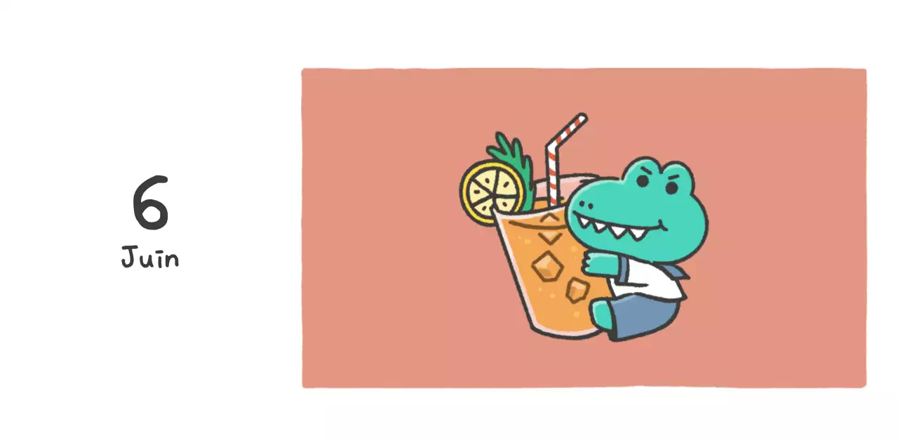 Un calendrier avec un concept d'illustration Ago mignon