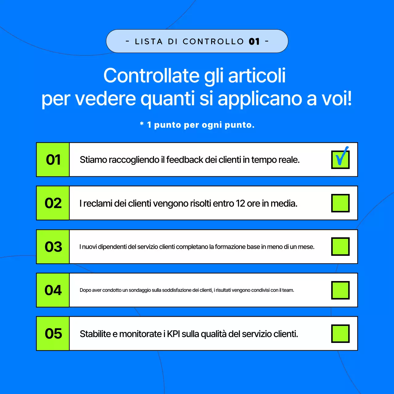 Sondaggio di valutazione del servizio moderno di Blue's